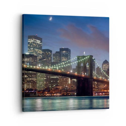 Obraz na plátne - Rozjarená noc - 30x30 cm