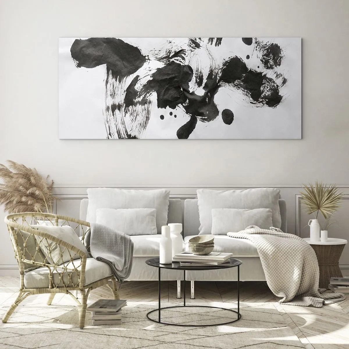 Obraz na skle - Metóda v šialenstve? - 100x40 cm