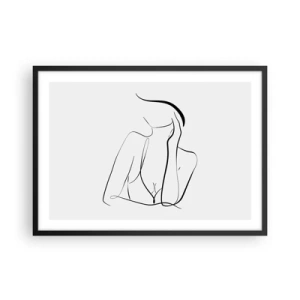 Plagát v čiernom ráme - Na vlne snov - 70x50 cm
