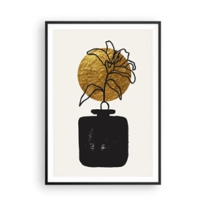 Plagát v čiernom ráme - Krása, ktorá má cenu zlata - 70x100 cm