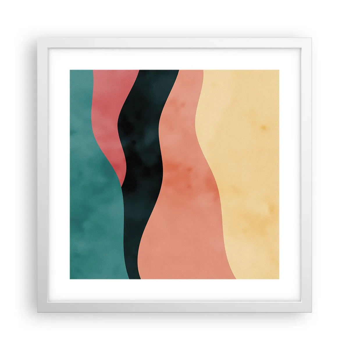 Plagát v bielom ráme - Kompatibilný nesúlad - 40x40 cm