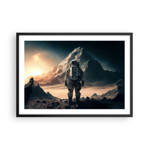 Plagát v čiernom ráme - Nová výzva - 70x50 cm