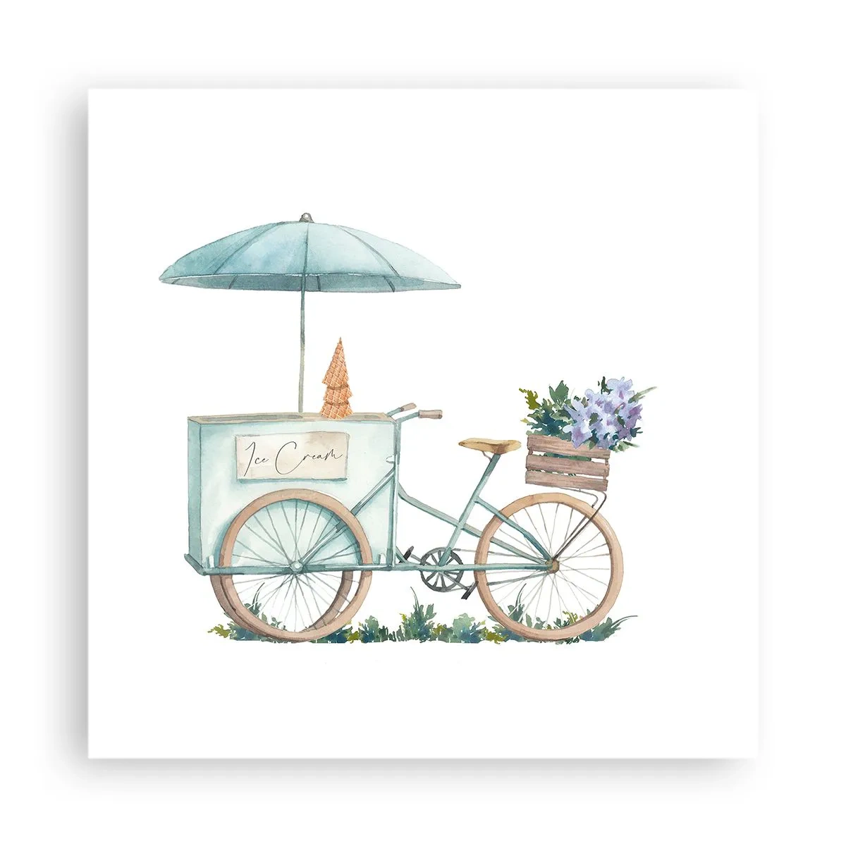 Plagát - Sladká spomienka na leto - 40x40 cm