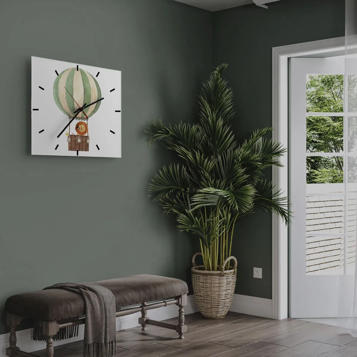 Nástenné hodiny - Leonove cesty - 30x30 cm