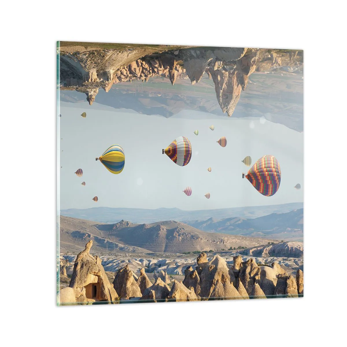 Obraz na skle - Tu je možné všetko - 40x40 cm