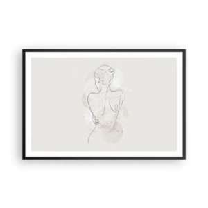 Plagát v čiernom ráme - Ako citlivý nástroj - 91x61 cm