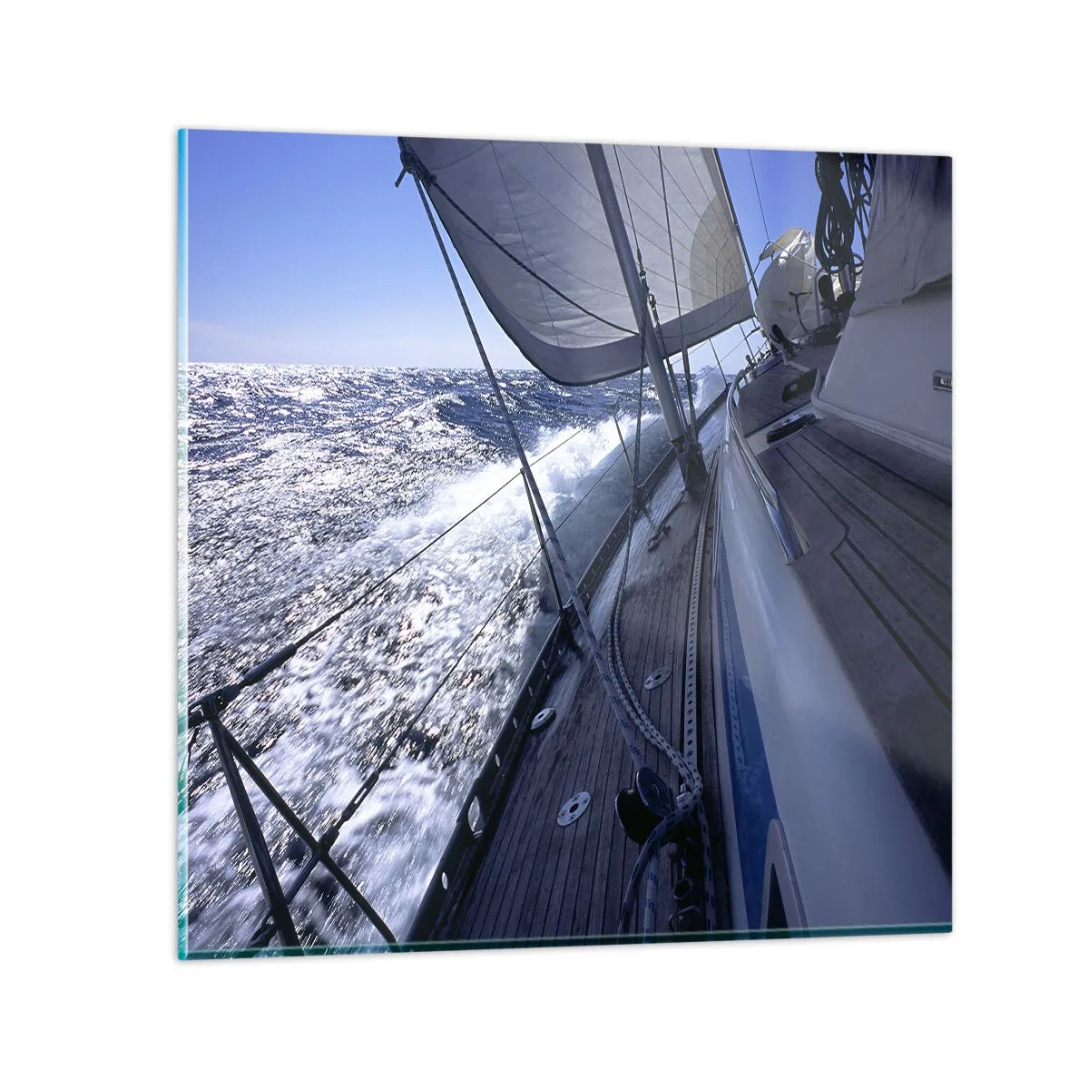 Obraz na skle - Viem, čo je to byť vtákom - 70x70 cm