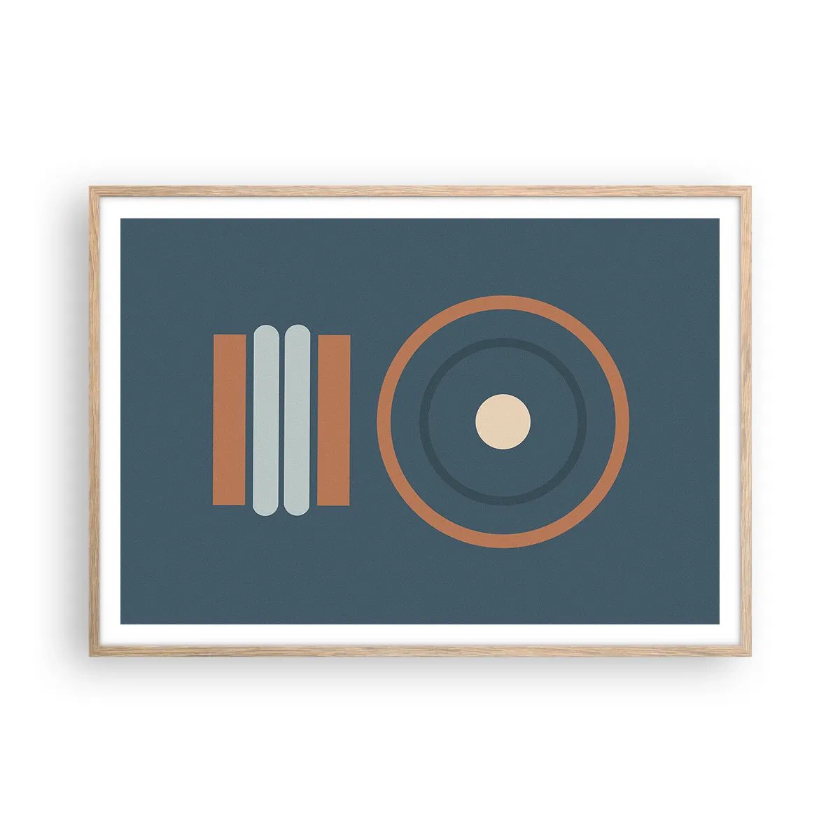 Plagát v ráme zo svetlého duba - Podstata vecí - 100x70 cm