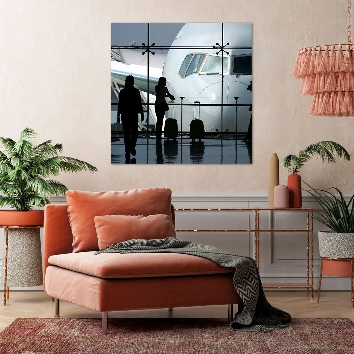 Obraz na plátne - Vis a vis na letisku  - 70x70 cm