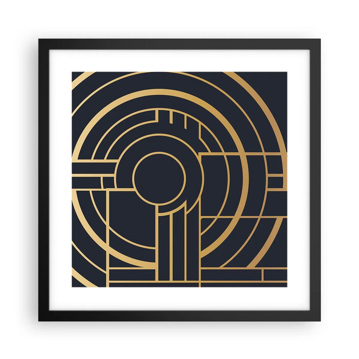 Plagát v čiernom ráme - Obraty udalosti - 40x40 cm