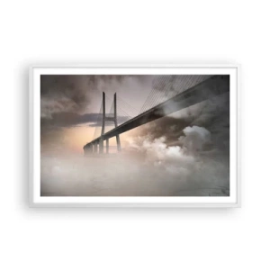 Plagát v bielom ráme - Pri rieke, ktorá nie je - 91x61 cm