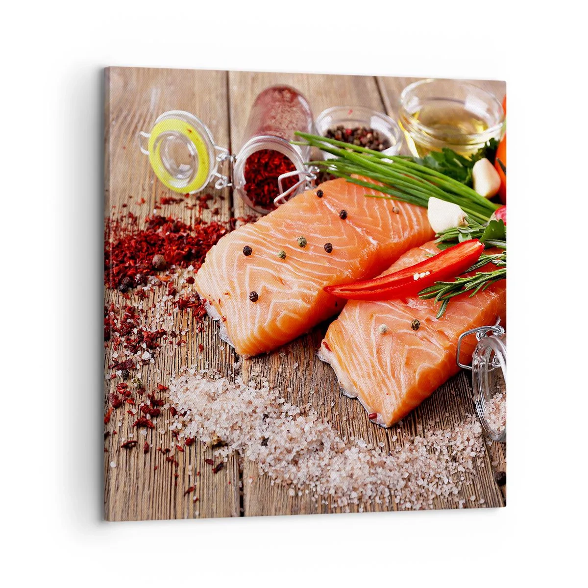 Obraz na plátne - Nórske dobrodružstvo v kuchyni - 60x60 cm