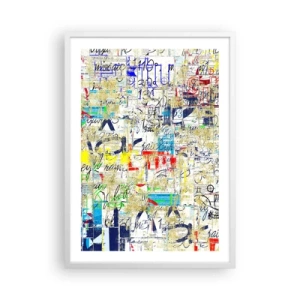 Plagát v bielom ráme - Proste poteší oči - 50x70 cm