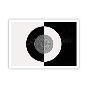 Plagát - Harmónia v čiernej a bielej - 100x70 cm