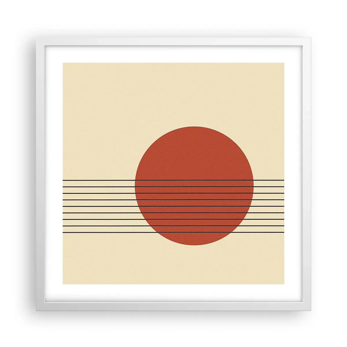 Plagát v bielom ráme - Stále dookola - 50x50 cm