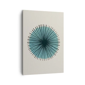 Obraz na plátne - Žiariaca modrá - 50x70 cm