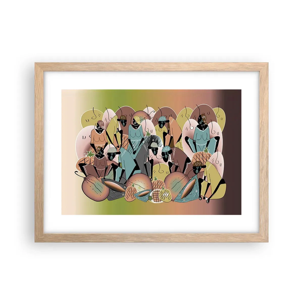 Plagát v ráme zo svetlého duba - Blíži sa veľký sviatok - 40x30 cm