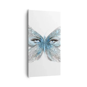 Obraz na plátne - Sýkorka modrinka eros - 65x120 cm