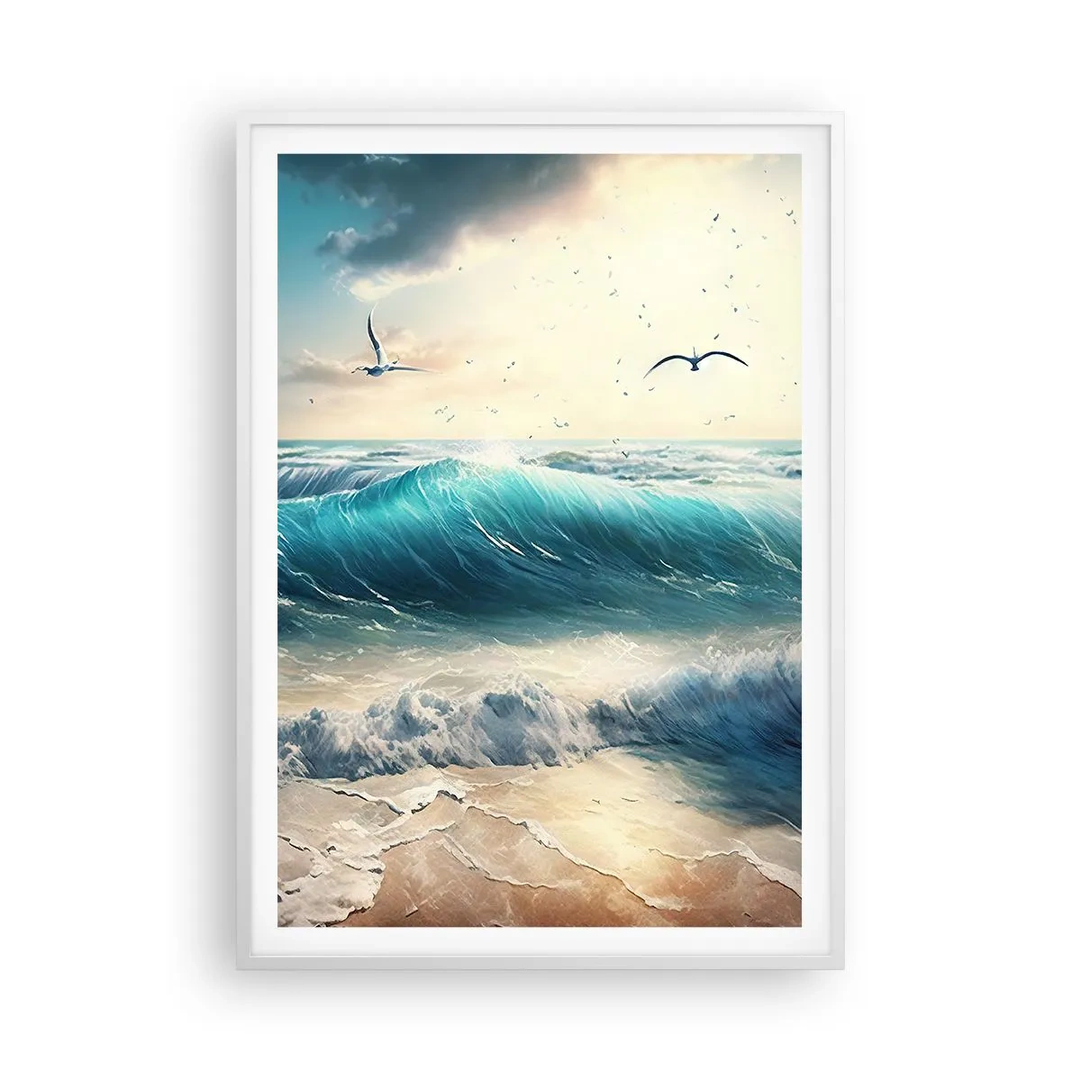 Plagát v bielom ráme - Šušťanie len pre teba - 70x100 cm