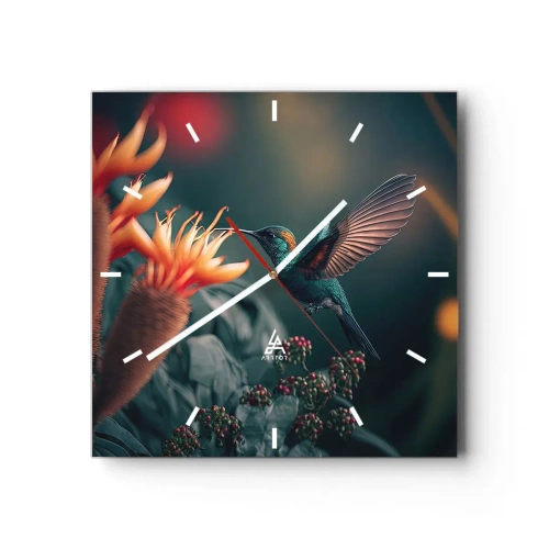 Nástenné hodiny - Skutočne pestrý život - 40x40 cm