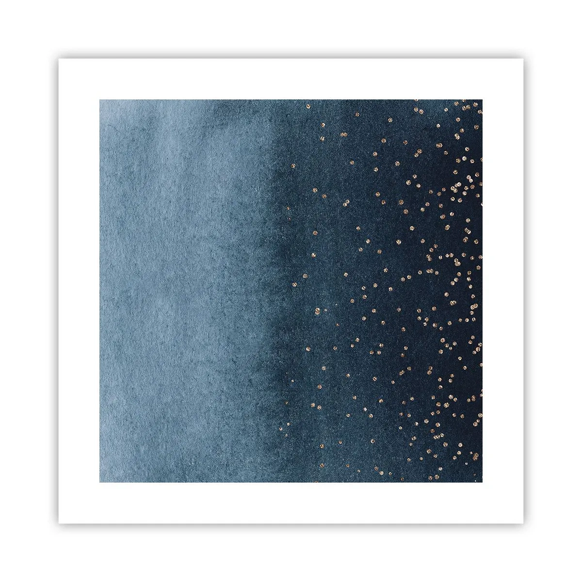 Plagát - Kompozícia – modrej fázy - 40x40 cm