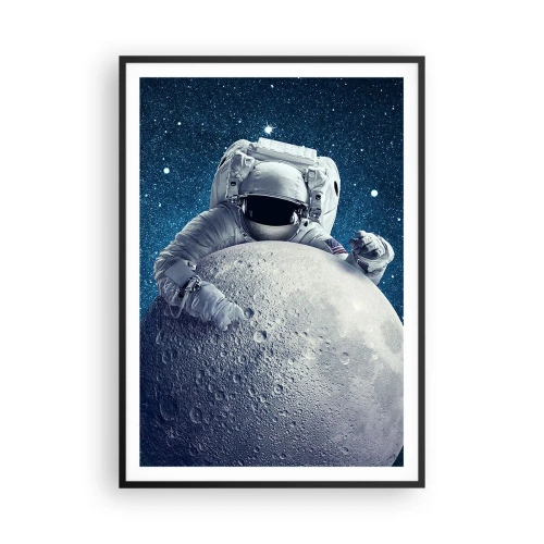 Plagát v čiernom ráme - Vesmírny vtipkár - 70x100 cm