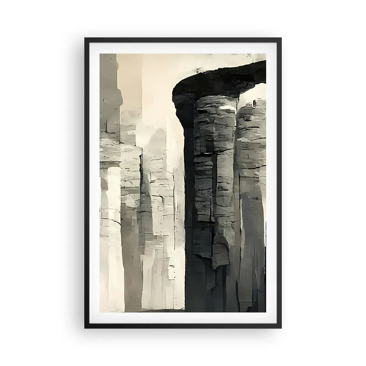 Plagát v čiernom ráme - Majestátnosť starožitnosti - 61x91 cm