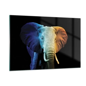 Obraz na skle - Excentrický muž, avšak nie podivín - 120x80 cm