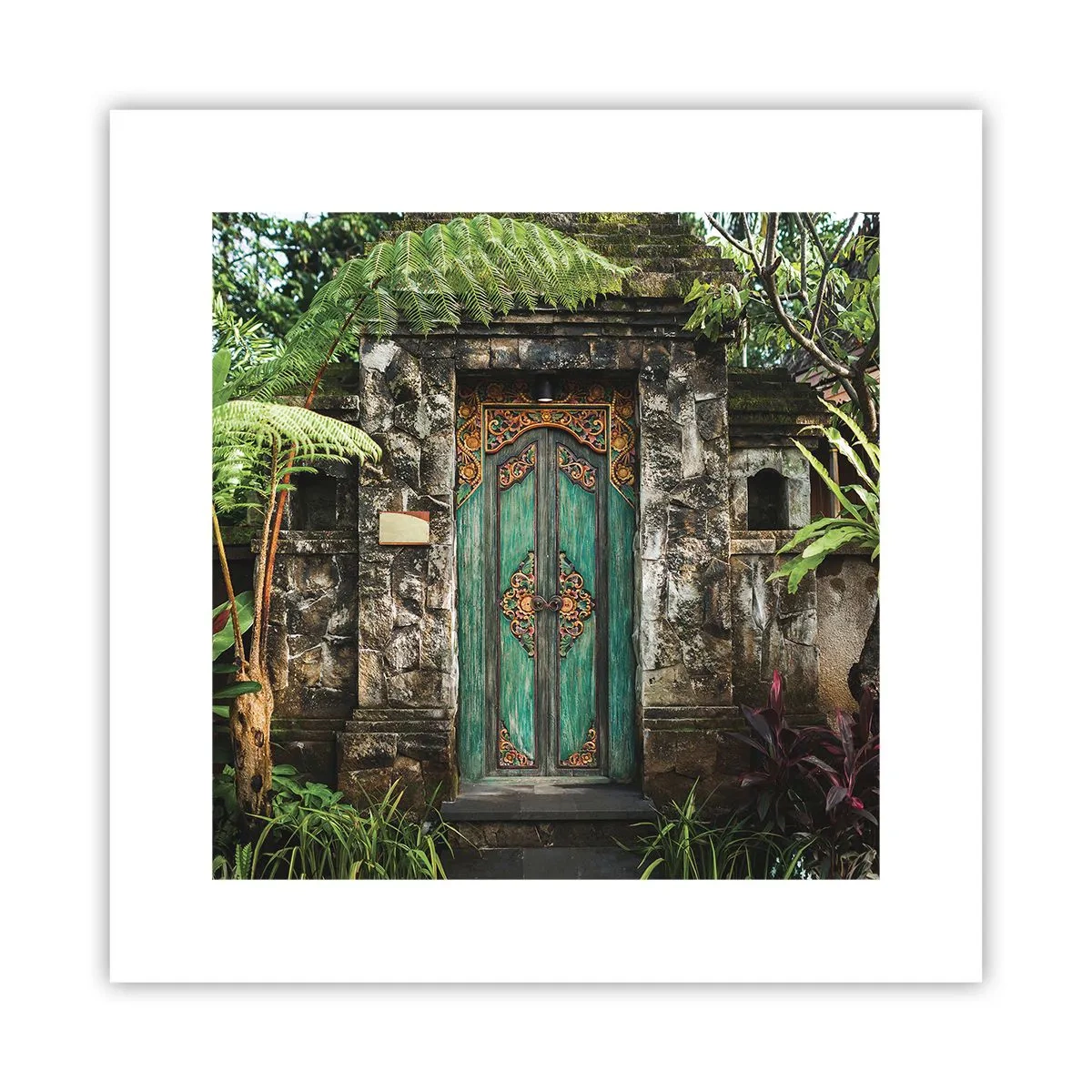 Plagát - Dvere do exotického sveta - 30x30 cm