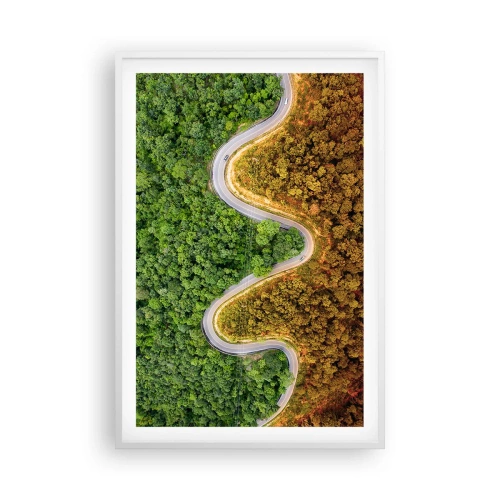 Plagát v bielom ráme - Hranice a prelomy - 61x91 cm