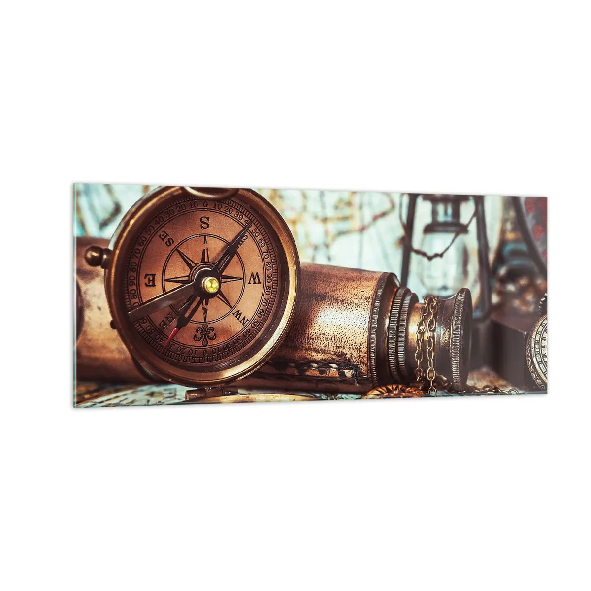 Obraz na skle - Pirátske dobrodružstvo v Karibiku čaká - 100x40 cm