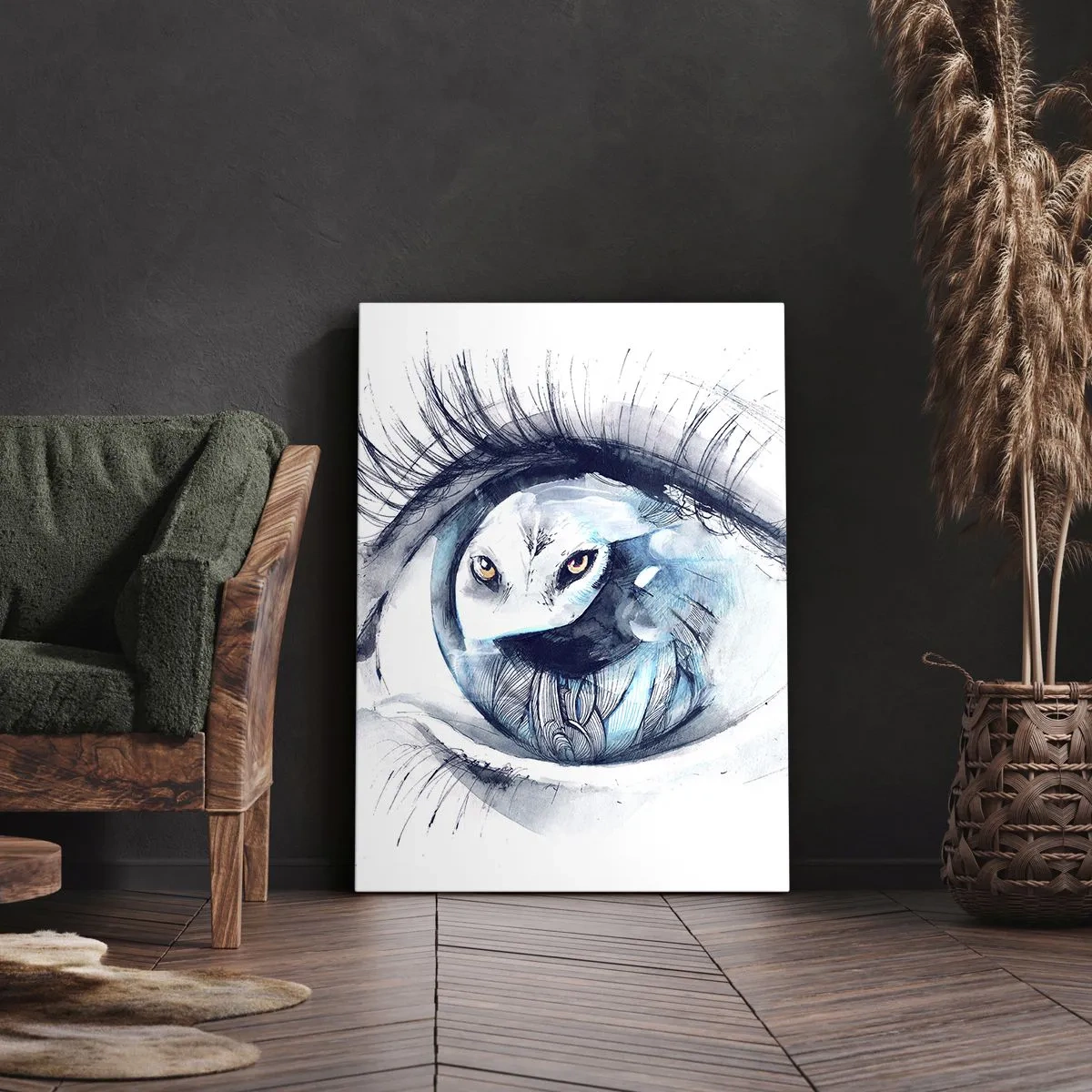 Obraz na plátne - Z očí do očí s divočinou - 50x70 cm