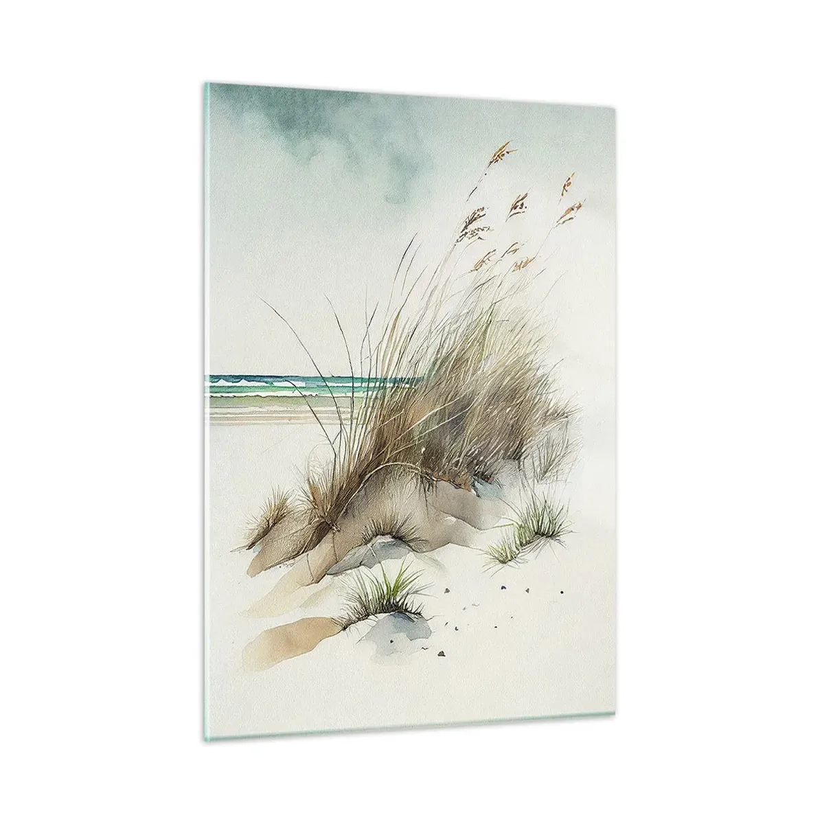 Obraz na skle - Zahalené v piesku - 50x70 cm
