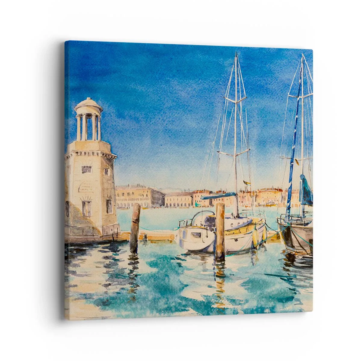 Obraz na plátne - Slnečná lagúna - 40x40 cm