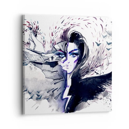 Obraz na plátne - Démonická a krásna - 30x30 cm
