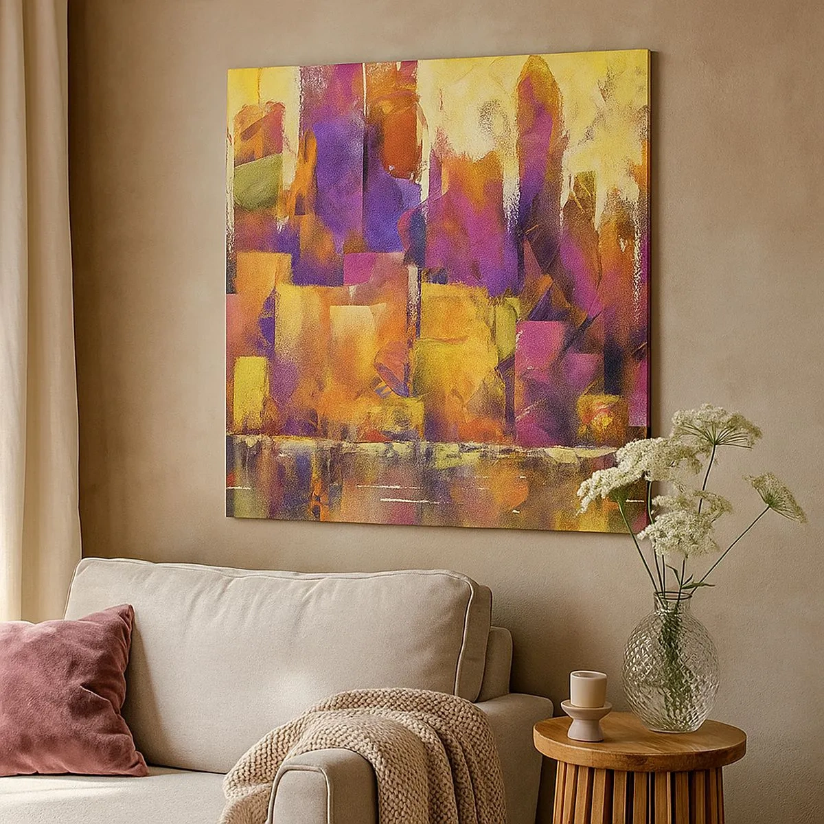 Obraz na plátne - Metropolitná kompozícia - 30x30 cm