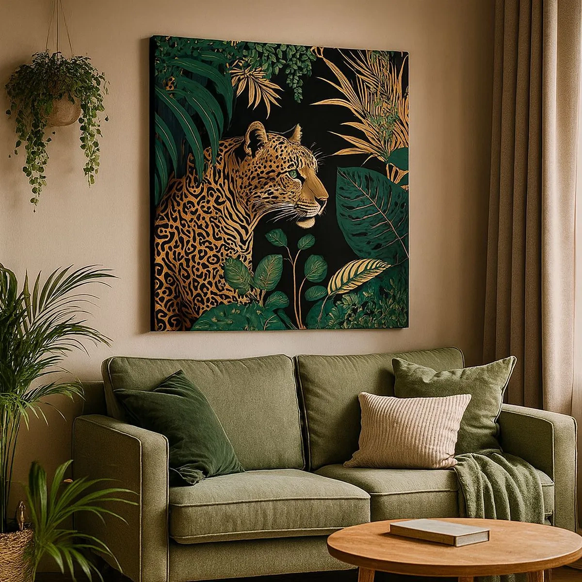 Obraz na plátne - Hospodár v džungli - 30x30 cm