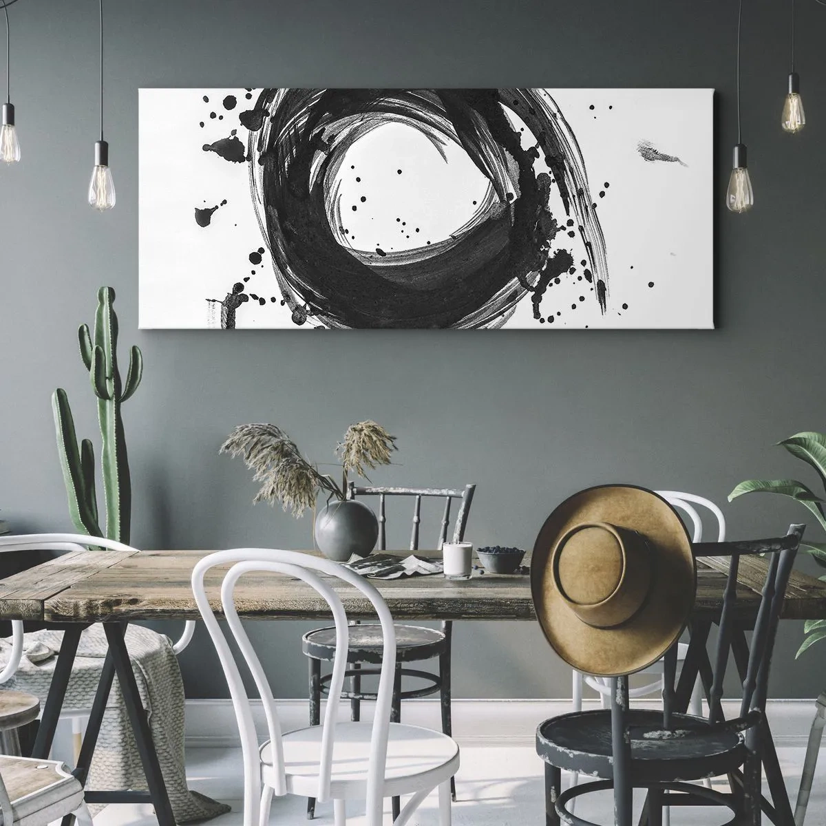 Obraz na plátne - Vír tvorenia - 100x40 cm