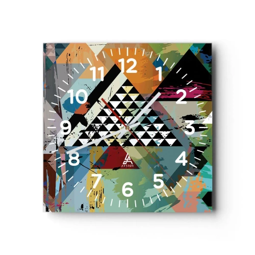 Nástenné hodiny - Aké je to jednoduché - 40x40 cm