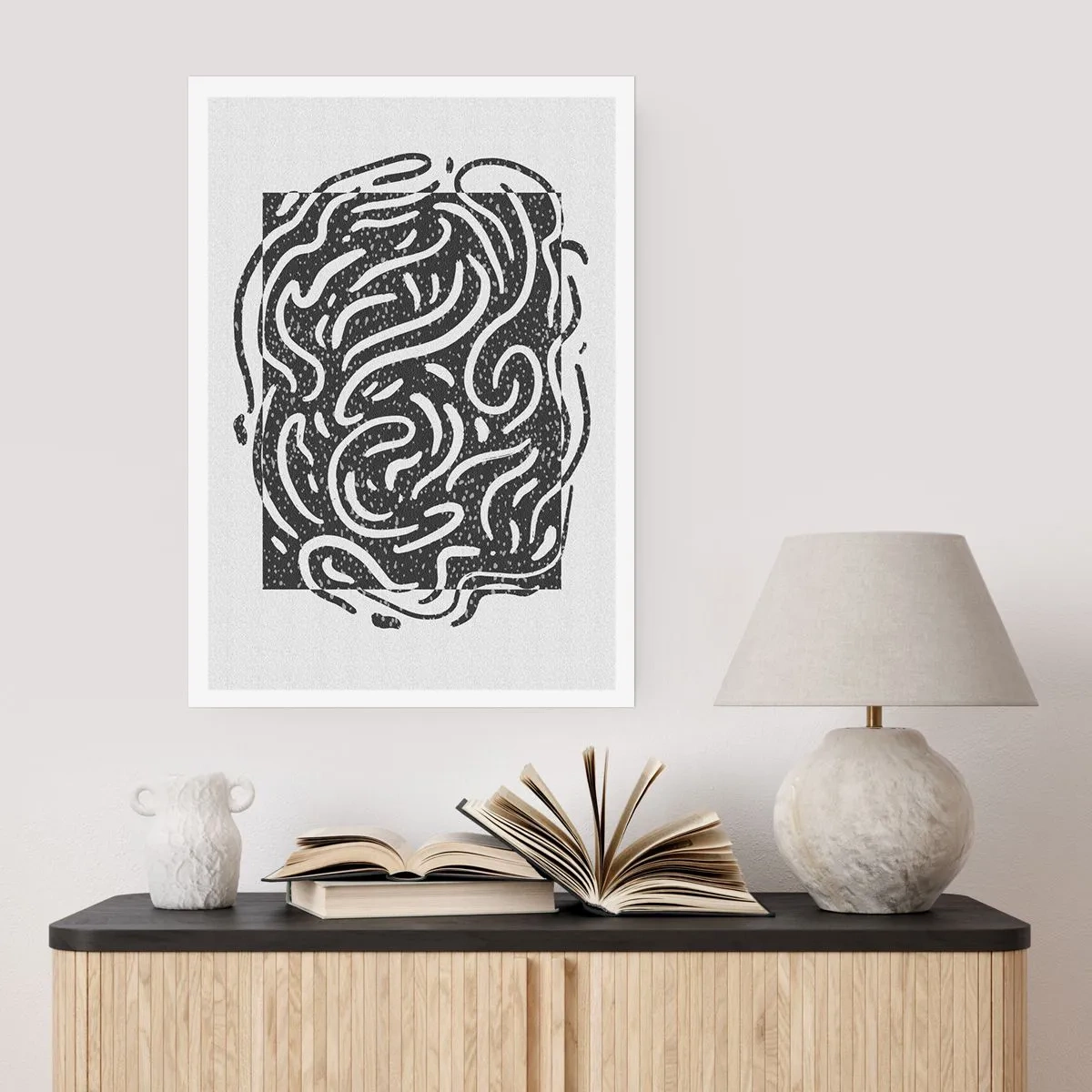 Plagát - Abstrakcia: tanec radosti - 30x40 cm