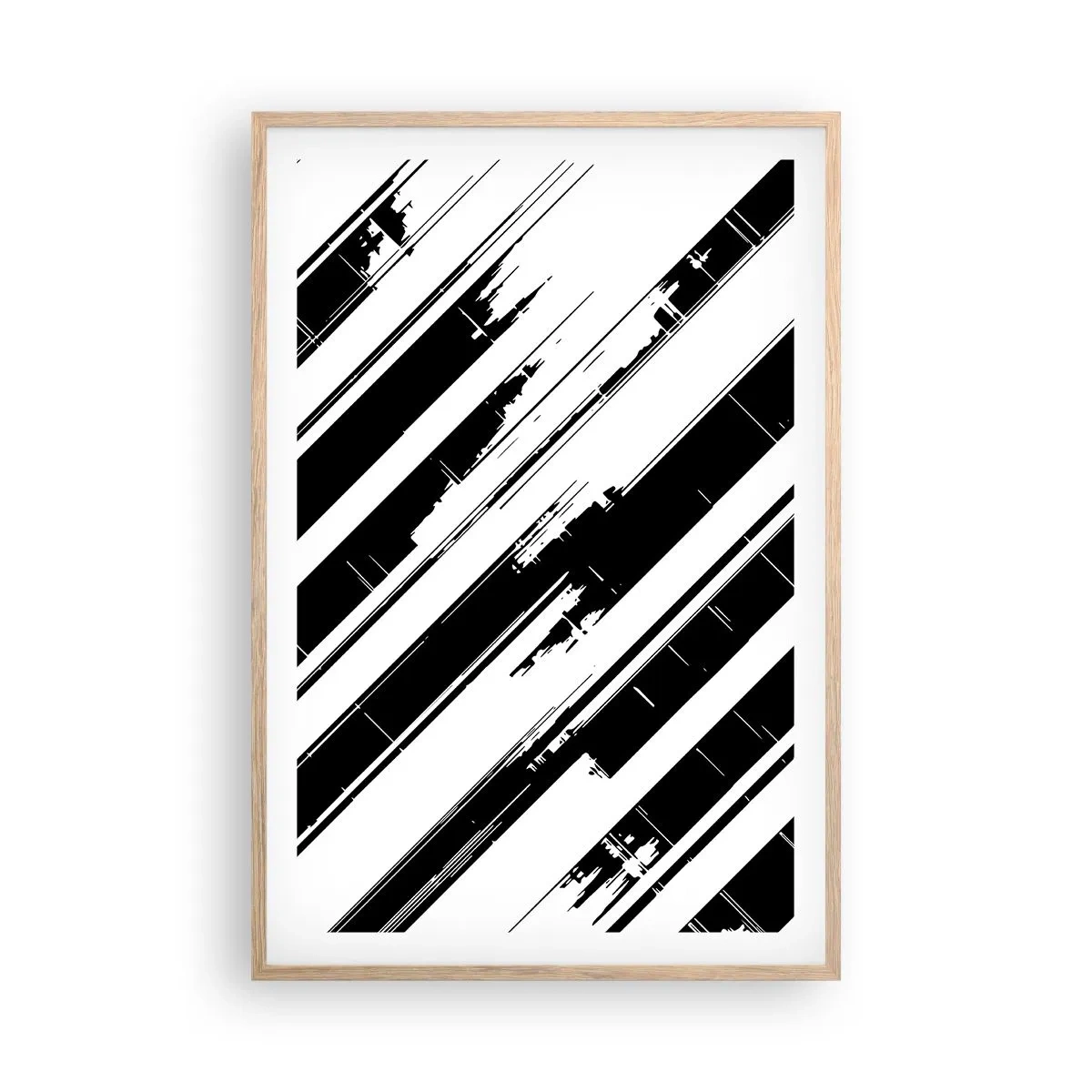 Plagát v ráme zo svetlého duba - Intenzívna a dynamická kompozícia - 61x91 cm