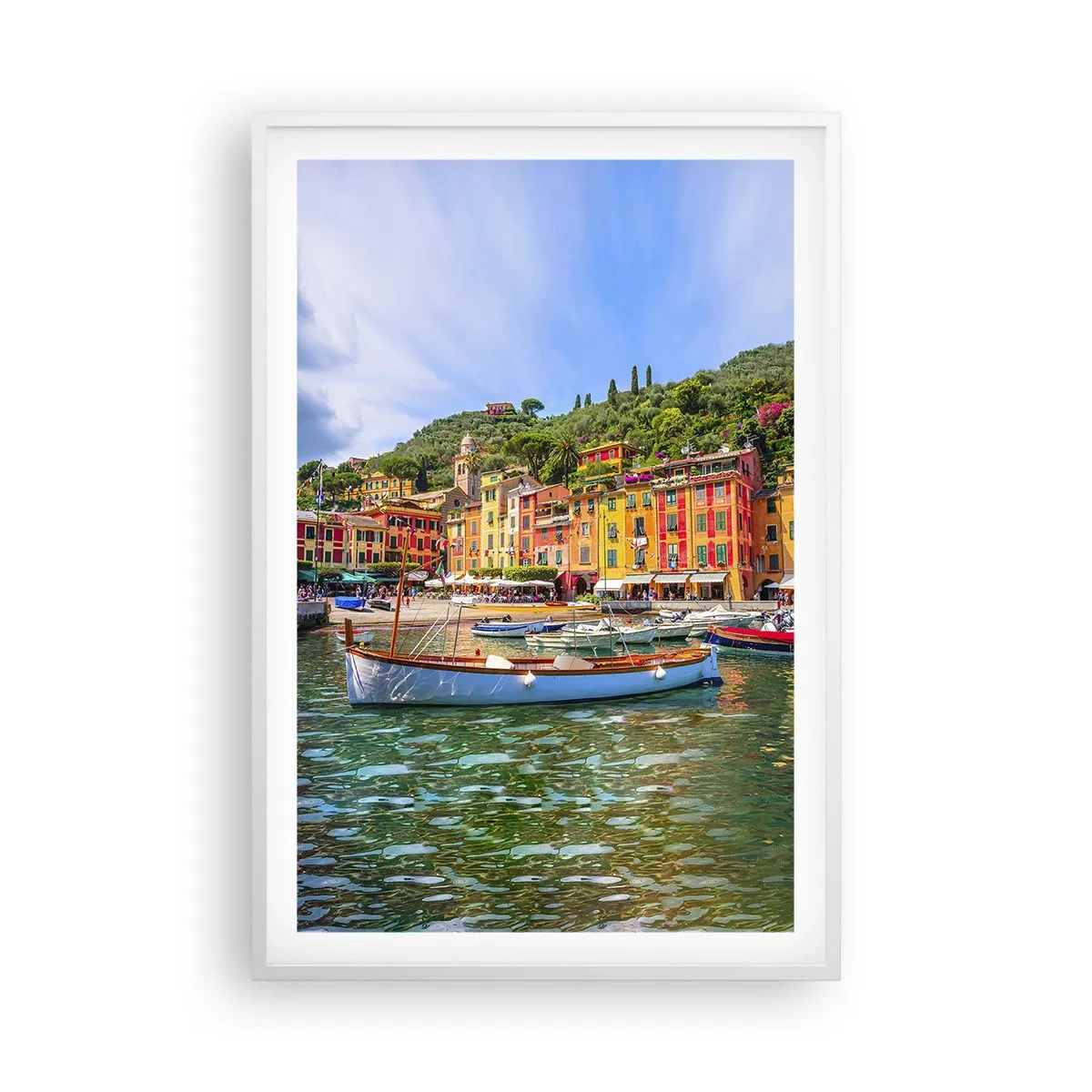 Plagát v bielom ráme - Talianske dopoludnie - 61x91 cm
