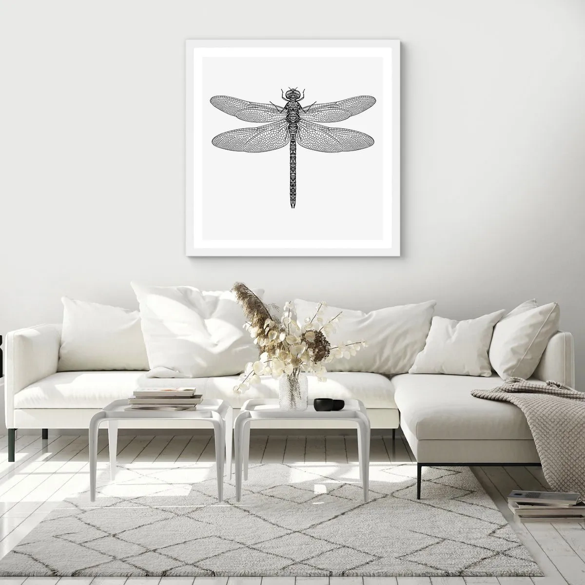 Plagát v bielom ráme - Presnosť prírody - 30x30 cm