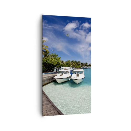 Obraz na plátne - A predsa raj existuje - 65x120 cm