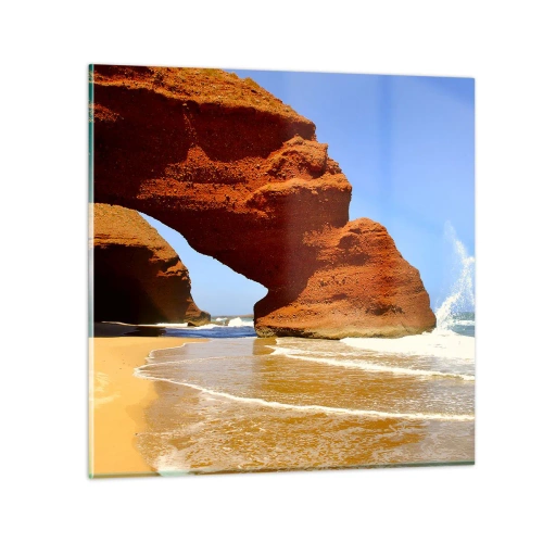 Obraz na skle - Voda a vietor po tisíce rokov - 60x60 cm