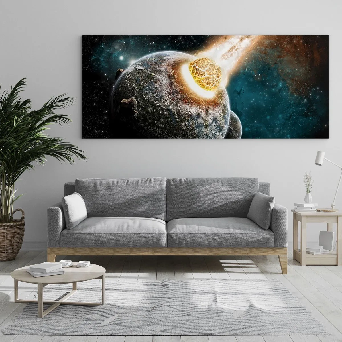 Obraz na skle - Skaza alebo narodenie? - 160x50 cm