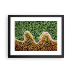 Plagát v čiernom ráme - Hranice a prelomy - 40x30 cm