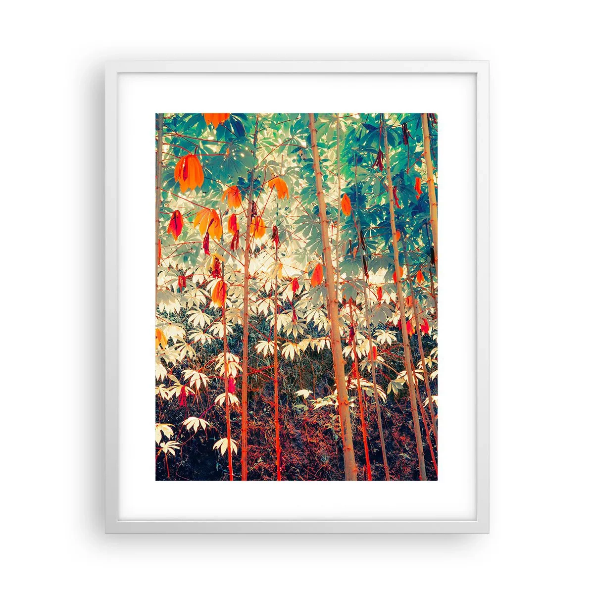 Plagát v bielom ráme - Tajný život listov - 40x50 cm