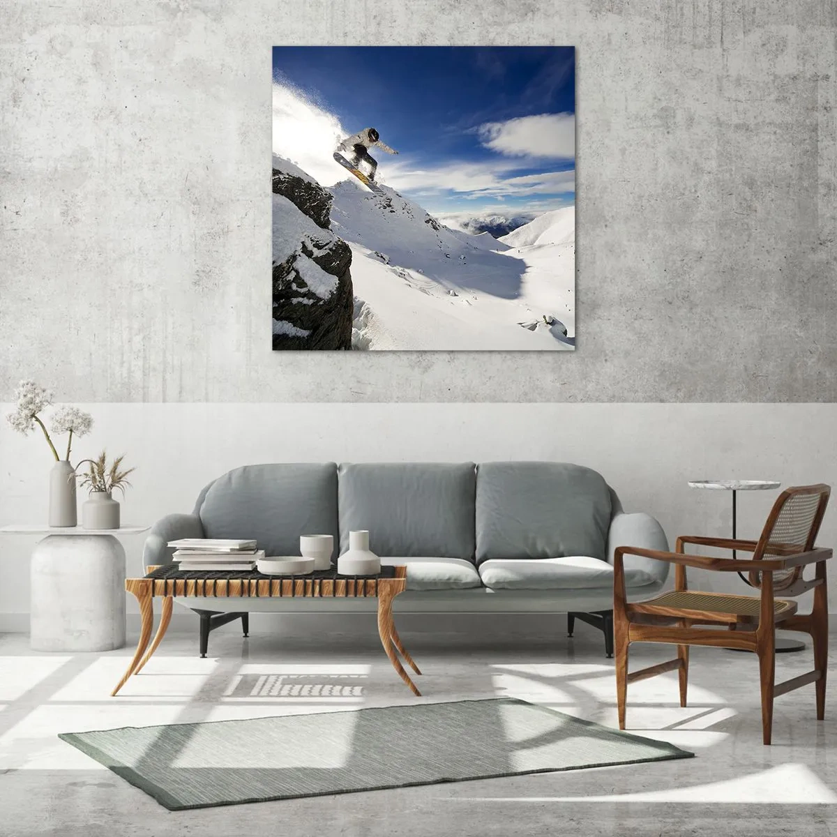 Obraz na skle - Sloboda bez hraníc - 70x70 cm