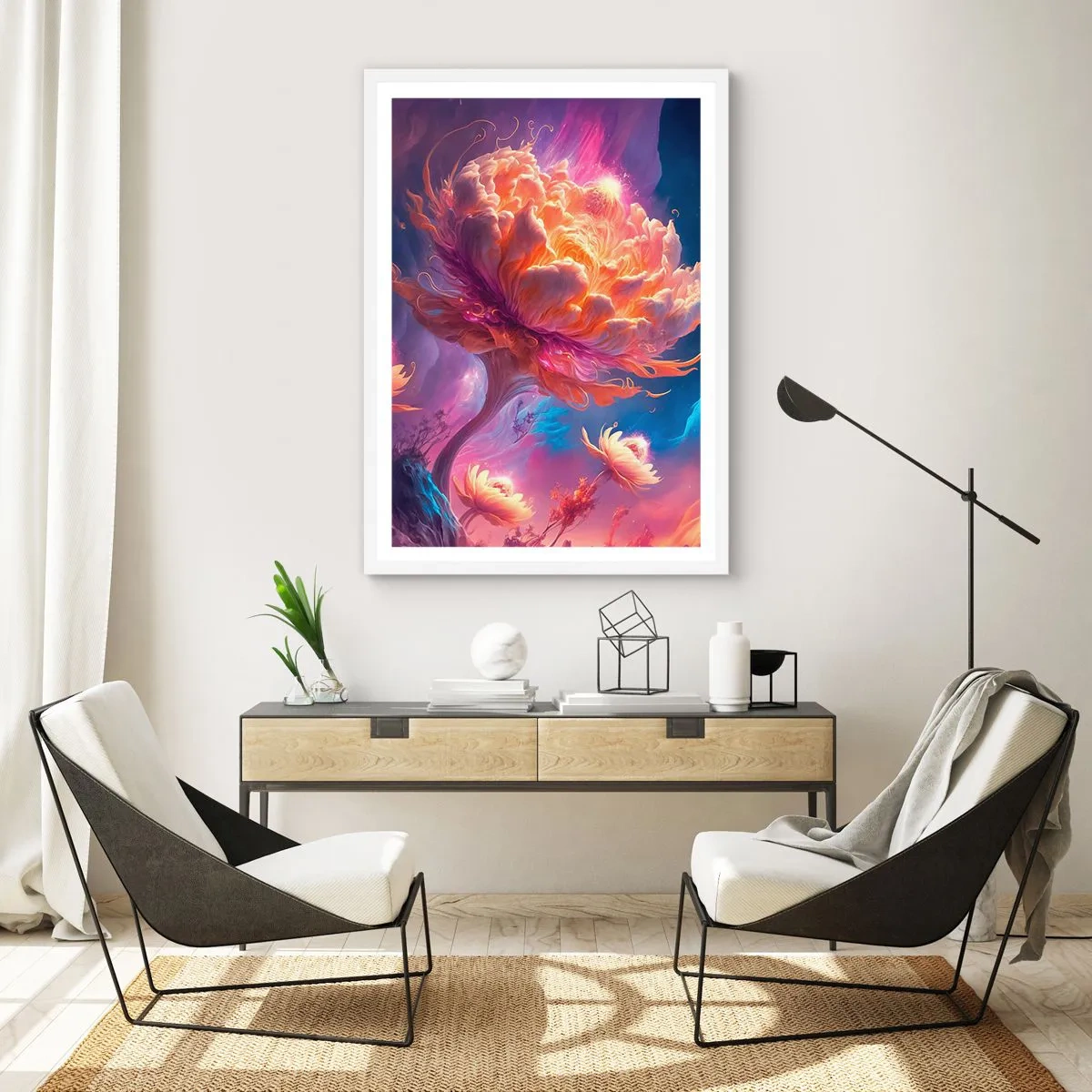 Plagát v bielom ráme - Iný svet - 50x70 cm